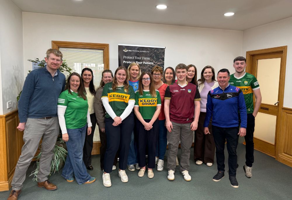 FDC Abbeyfeale team wearing GAA jerseys.